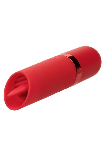 Flicker Vibrator mit Zunge - rot