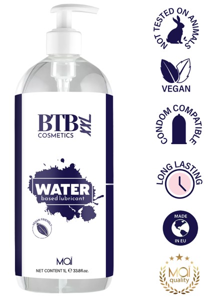 Gleitgel auf Wasserbasis vegan und tierversuchsfrei - 1000 ml