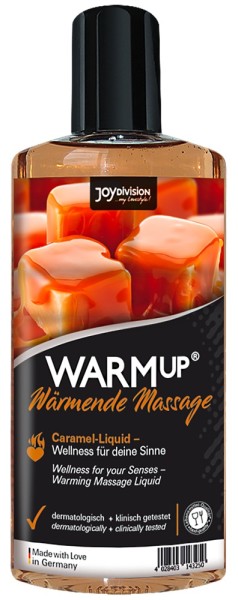 Warm-up Massageöl mit Karamell-Aroma