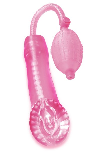 Penispumpe in Vaginaform - rosa