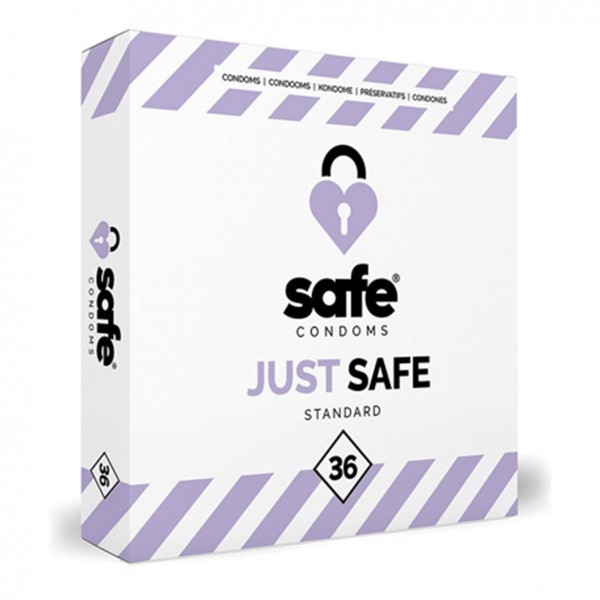 SAFE – Kondome mit silikonbasiertem Gleitmittel – Standard – 36 Stück