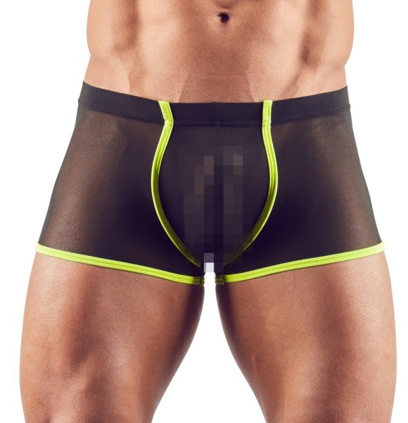 Transparente Boxershorts mit Neon-Details