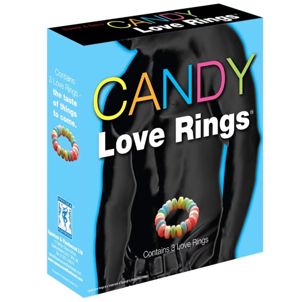 Candy Cock Rings - Essbare Penisringe 3 St.